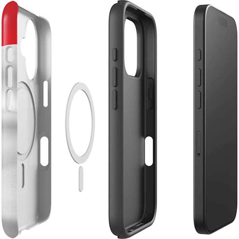 Serbia Soccer Flag iPhone 16 Plus Magsafe Impact Case